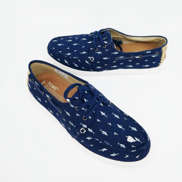 mens blue toms shoes